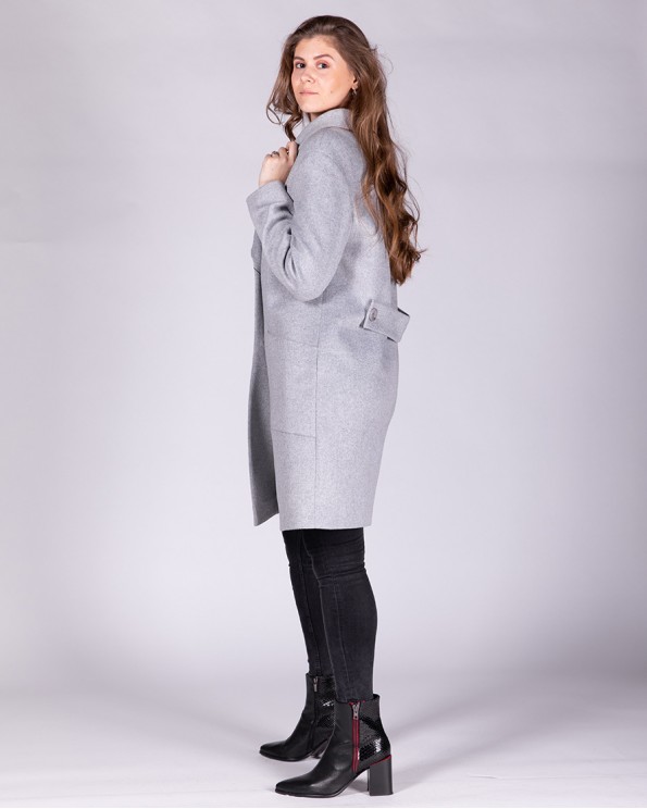 Модное двубортное пальто осень 2019