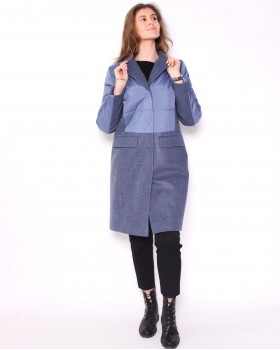 Комбинированное женское пальто ALVO
