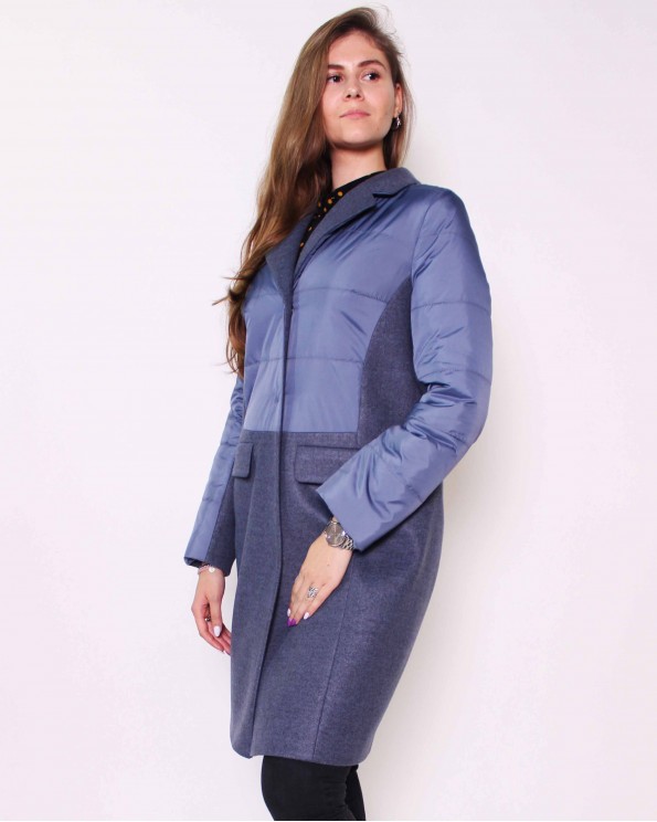 Комбинированное женское пальто ALVO