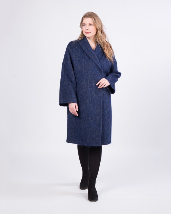 Пальто женское синее ALVO