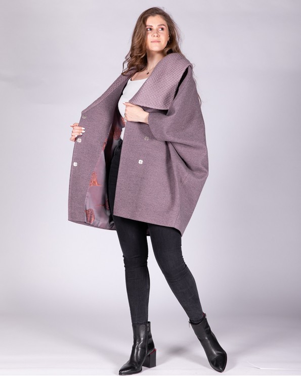 Модное пальто ALVO фасона пончо