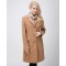 Бежевое классическое пальто для женщин